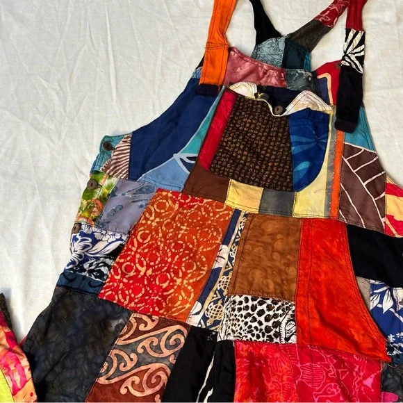 Colorful Patchwork Jumpsuit - Picture 2 of 2